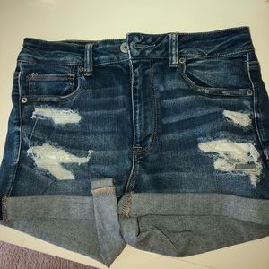 High Rise Shortie Jean Shorts!